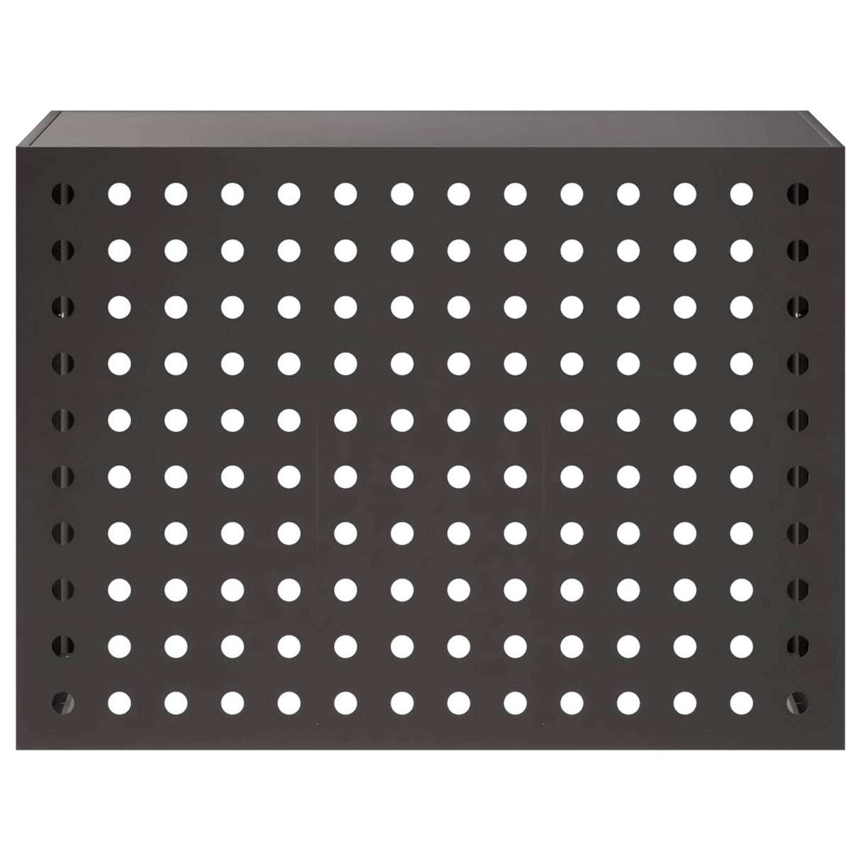 Air Conditioner Cover Black 110 x 50 x 80 cm Steel