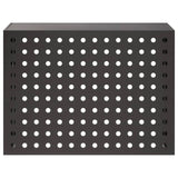 Air Conditioner Cover Black 110 x 50 x 80 cm Steel