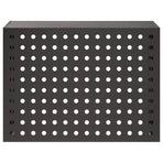 Air Conditioner Cover Black 110 x 50 x 80 cm Steel