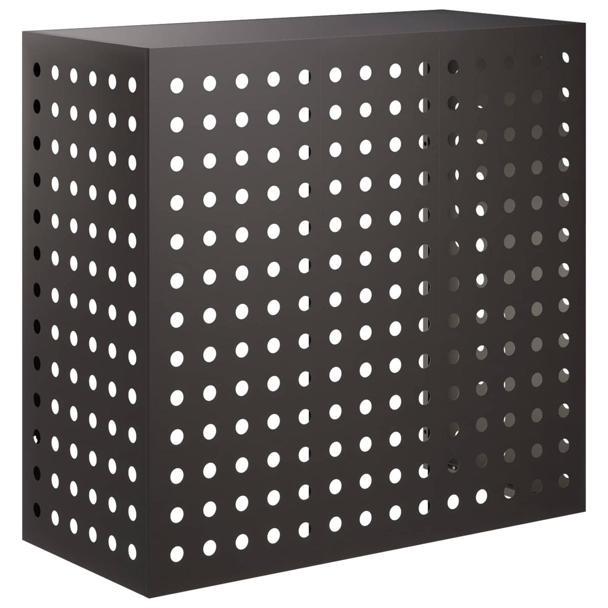 Air Conditioner Cover Black 110 x 50 x 105 cm Steel