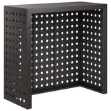Air Conditioner Cover Black 110 x 50 x 105 cm Steel