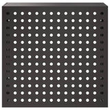 Air Conditioner Cover Black 110 x 50 x 105 cm Steel - Front View