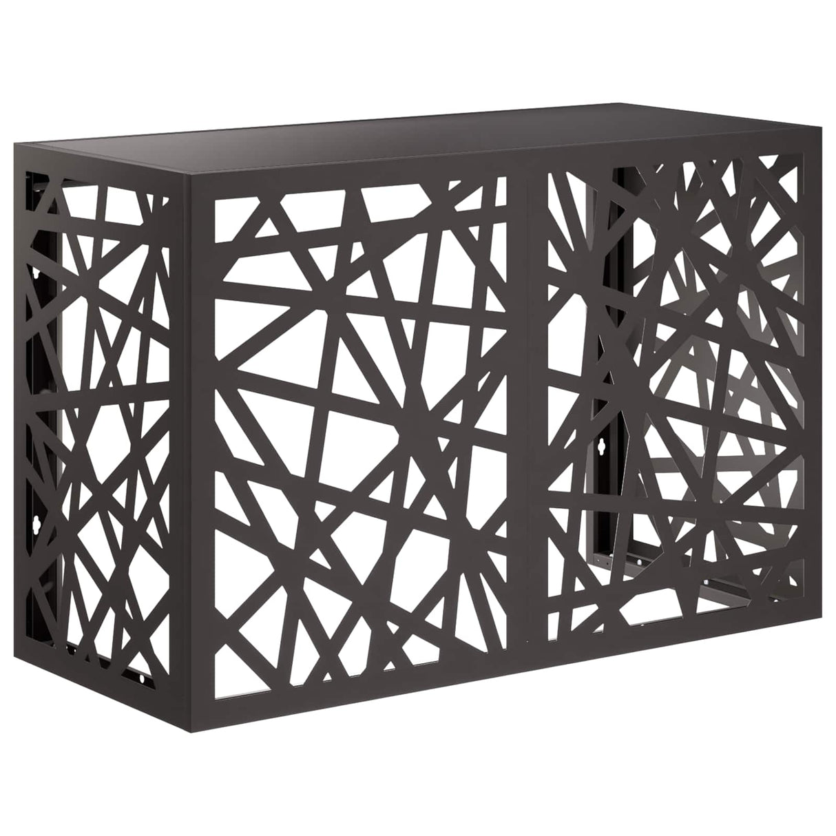 Air Conditioner Cover Black 90 x 40 x 60 cm Steel