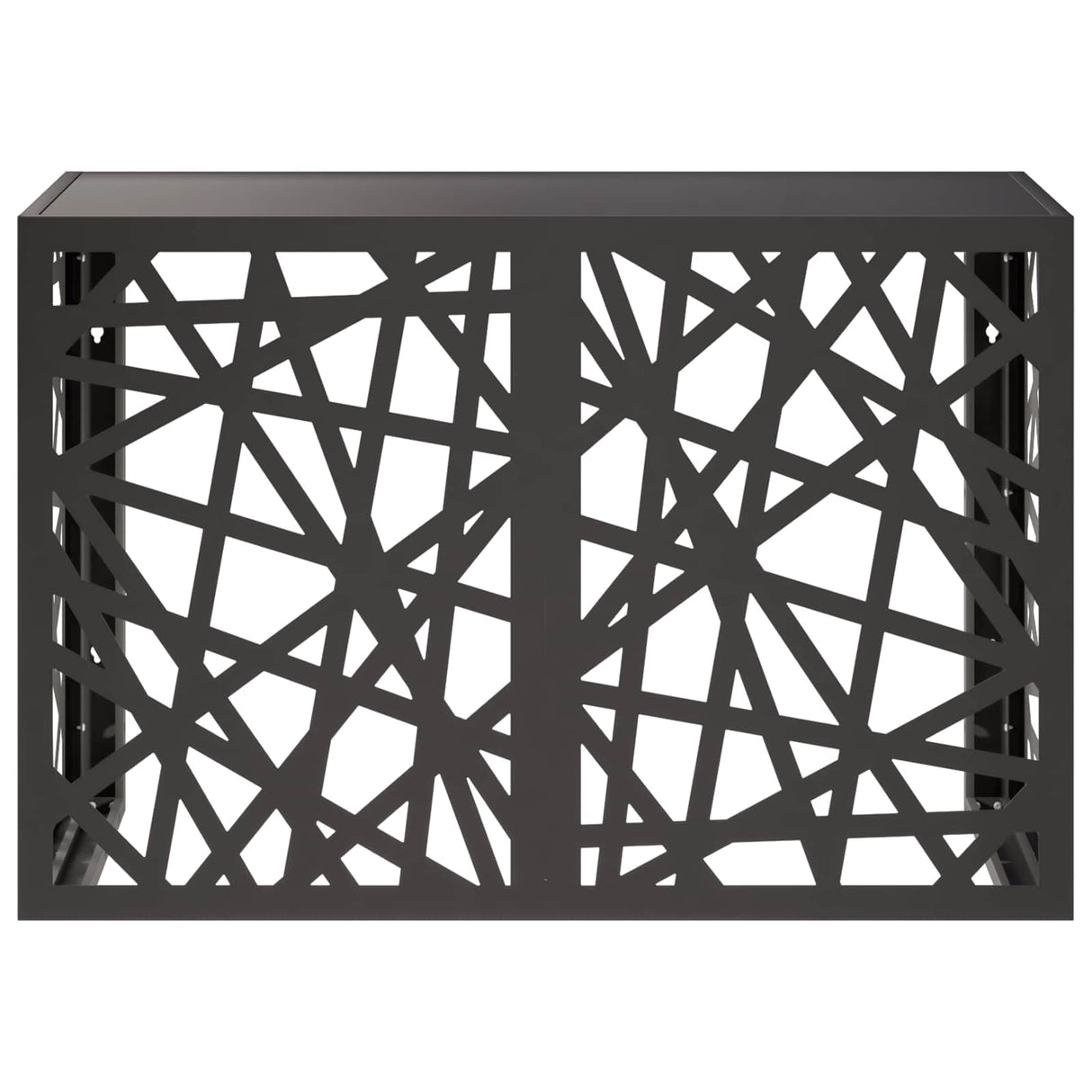 Air Conditioner Cover Black 90 x 40 x 60 cm Steel