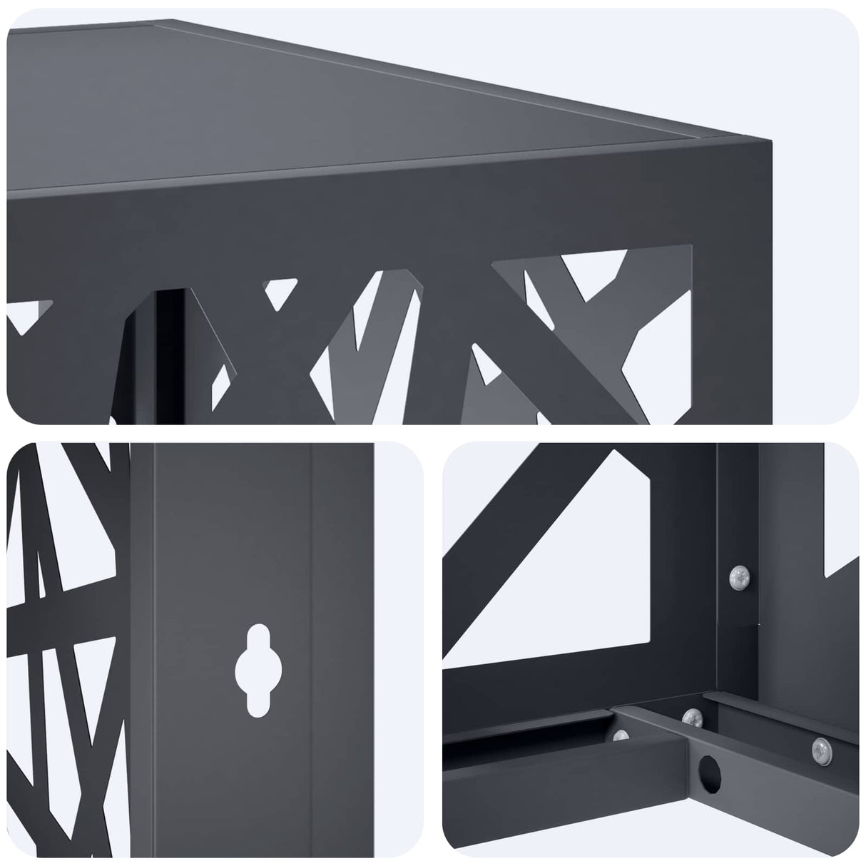 Air Conditioner Cover Anthracite 90 x 40 x 60 cm Steel