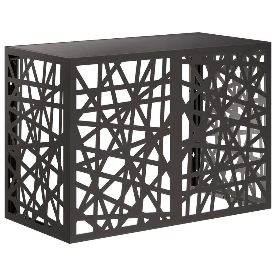 Air Conditioner Cover Black 100 x 50 x 70 cm Steel