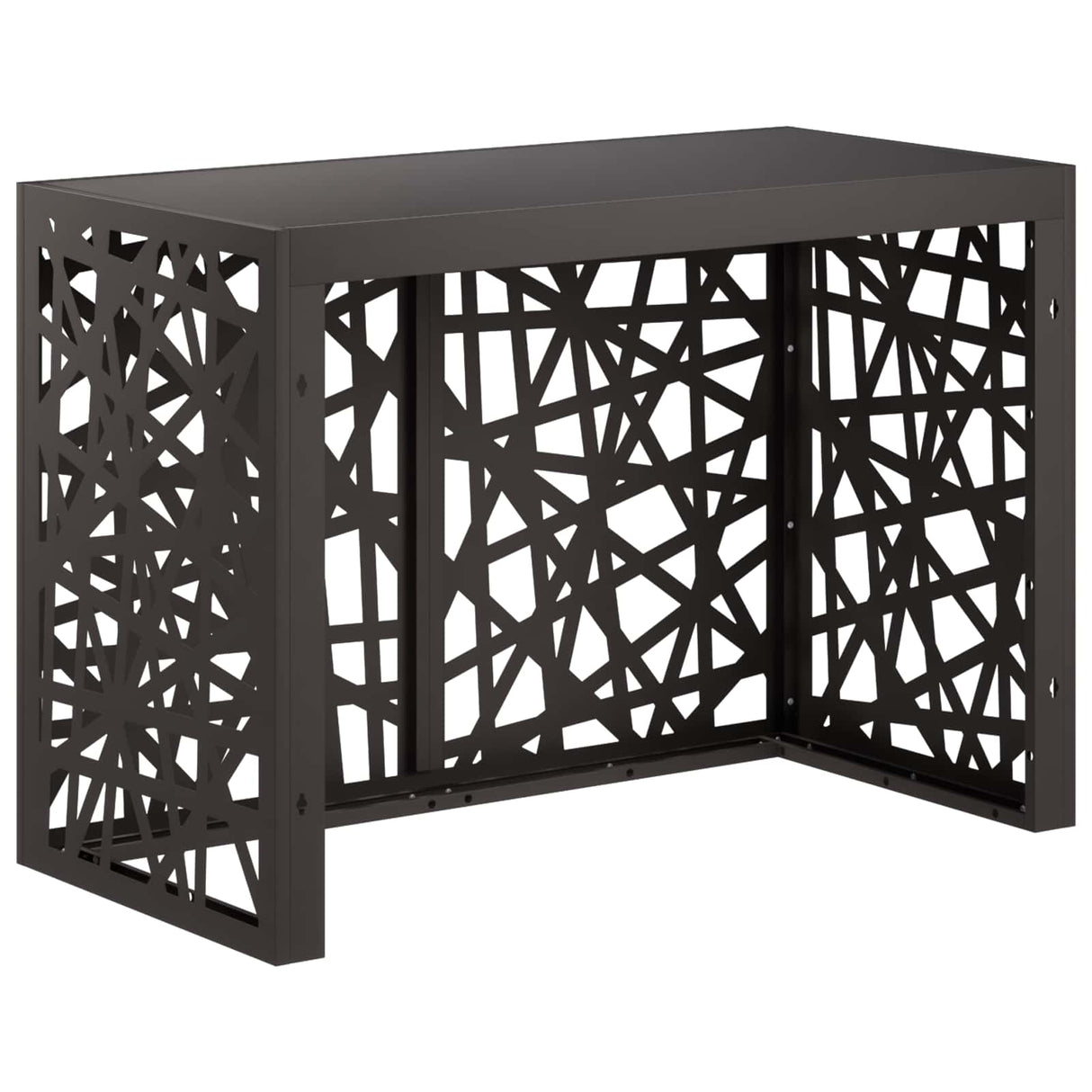 Air Conditioner Cover Black 100 x 50 x 70 cm Steel