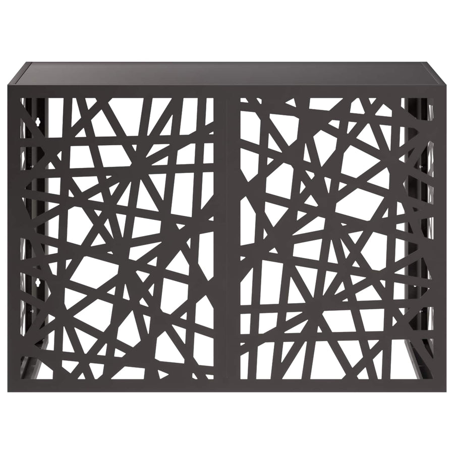 Air Conditioner Cover Black 100 x 50 x 70 cm Steel