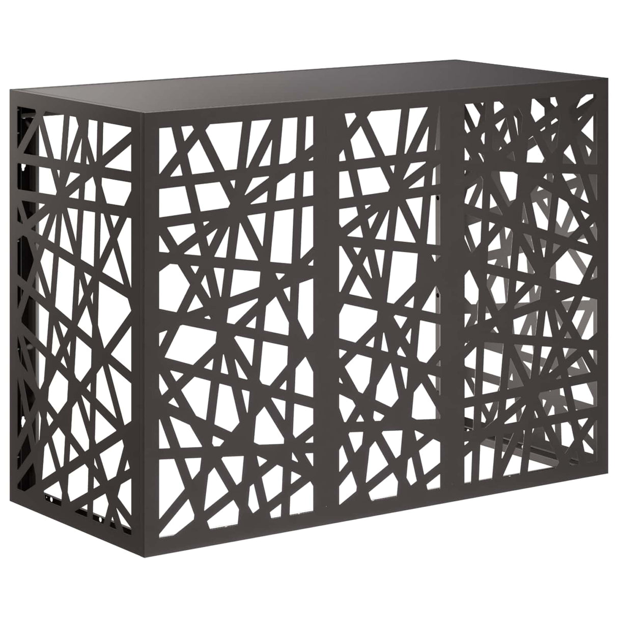 Air Conditioner Cover Black 110 x 50 x 80 cm Steel