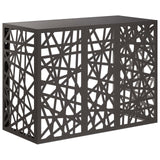 Air Conditioner Cover Black 110 x 50 x 80 cm Steel