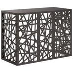 Air Conditioner Cover Black 110 x 50 x 80 cm Steel