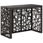 Air Conditioner Cover Black 110 x 50 x 80 cm Steel