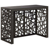 Air Conditioner Cover Black 110 x 50 x 80 cm Steel - Top-Down View