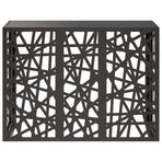Air Conditioner Cover Black 110 x 50 x 80 cm Steel