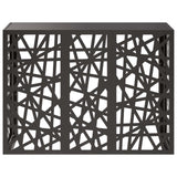 Air Conditioner Cover Black 110 x 50 x 80 cm Steel - Front View