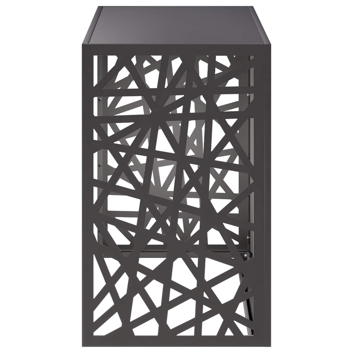 Air Conditioner Cover Black 110 x 50 x 80 cm Steel