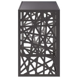 Air Conditioner Cover Black 110 x 50 x 80 cm Steel - Side View
