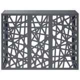 Air Conditioner Cover Anthracite 110 x 50 x 80 cm Steel - Front View
