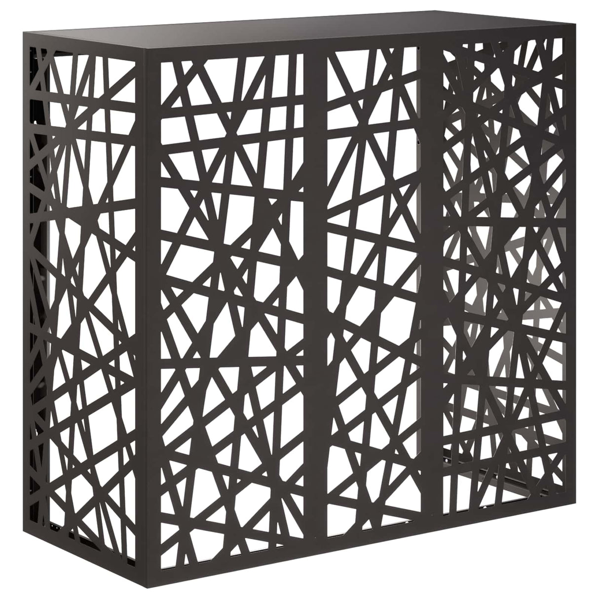 Air Conditioner Cover Black 110 x 50 x 105 cm Steel