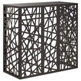 Air Conditioner Cover Black 110 x 50 x 105 cm Steel