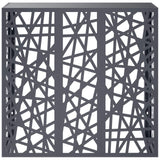 Air Conditioner Cover Anthracite 110 x 50 x 105 cm Steel - Front View