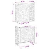 Air Conditioner Cover Anthracite 110 x 50 x 105 cm Steel