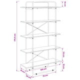 Bookshelf 5-Tier 100 x 35 x 175.5 cm PB Sonoma Oak