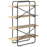 Bookshelf 4-Tier 100 x 35 x 140 cm PB Sonoma Oak - 45-Degree Angle