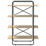 Bookshelf 4-Tier 100 x 35 x 140 cm PB Sonoma Oak - Side View