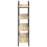 Bookshelf 4-Tier 100 x 35 x 140 cm PB Sonoma Oak - Top-Down View