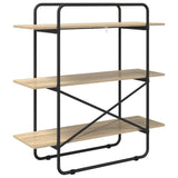 Bookshelf 3-Tier 100 x 35 x 105 cm PB Sonoma Oak - 45-Degree Angle