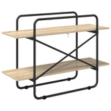 Bookshelf 2-Tier 100 x 35 x 70 cm PB Sonoma Oak - 45-Degree Angle