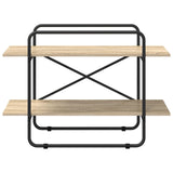 Bookshelf 2-Tier 100 x 35 x 70 cm PB Sonoma Oak - Side View