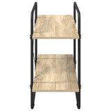 Bookshelf 2-Tier 100 x 35 x 70 cm PB Sonoma Oak - Top-Down View