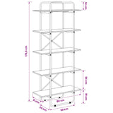 Bookshelf 5-Tier 80 x 35 x 175.5 cm PB Sonoma Oak