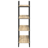 Bookshelf 4-Tier 80 x 35 x 140 cm PB Sonoma Oak - Top-Down View