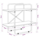 Bookshelf 2-Tier 80 x 35 x 70 cm PB Sonoma Oak