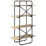 Bookshelf 4-Tier 60 x 35 x 140 cm PB Sonoma Oak - 45-Degree Angle