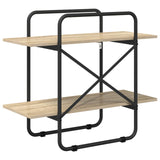Bookshelf 2-Tier 60 x 35 x 70 cm PB Sonoma Oak - 45-Degree Angle