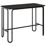 Dining Table 100 x 50 x 75 cm Engineered Wood Black Rectangular