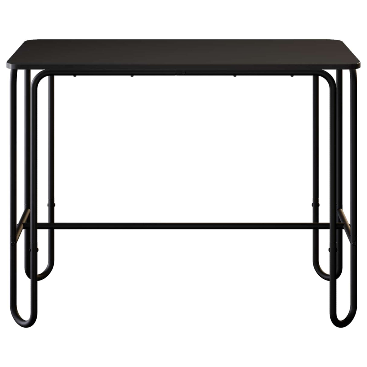 Dining Table 100 x 50 x 75 cm Engineered Wood Black Rectangular