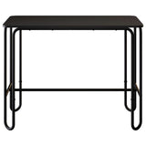 Dining Table 100 x 50 x 75 cm Engineered Wood Black Rectangular