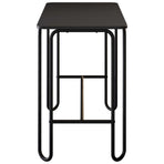 Dining Table 100 x 50 x 75 cm Engineered Wood Black Rectangular