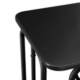 Coffee Table Black 40 x 40 x 45 cm Engineered Wood - 45-Degree Angle