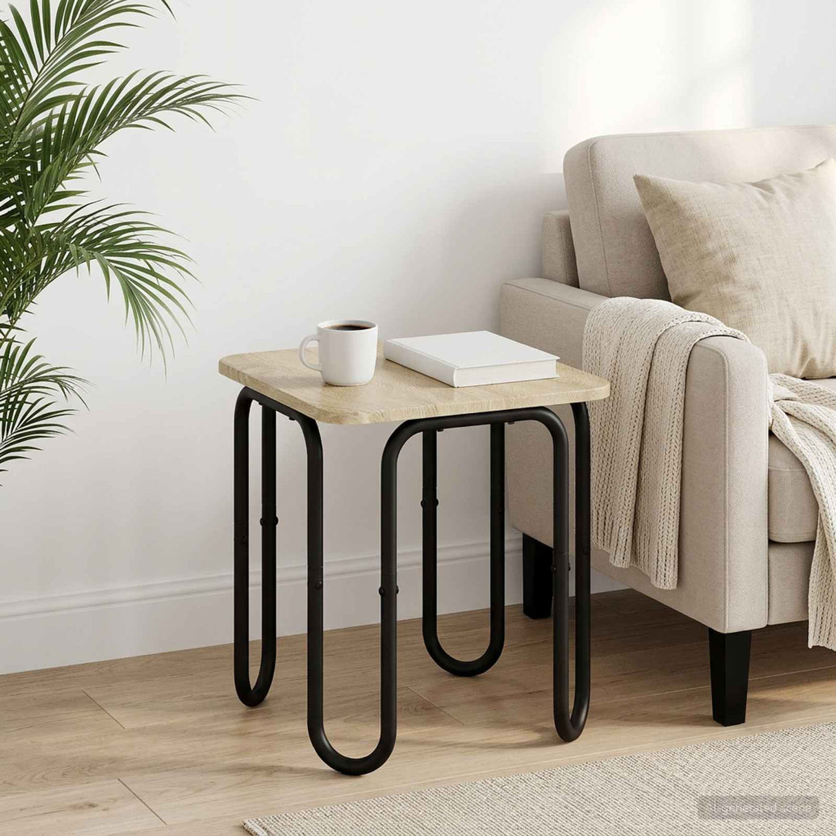 Coffee Table Sonoma Oak 40 x 40 x 45 cm Engineered Wood