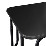 Coffee Table Black 79.5 x 40 x 36 cm Engineered Wood