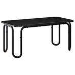Coffee Table Black 79.5 x 40 x 36 cm Engineered Wood