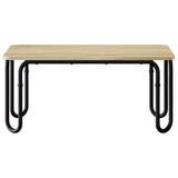 Coffee Table Sonoma Oak 79.5 x 40 x 36 cm Engineered Wood - Side View