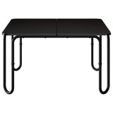 Coffee Table Black 79.5 x 79.5 x 45 cm Engineered Wood - Side View