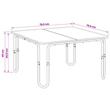 Coffee Table Sonoma Oak 79.5 x 79.5 x 45 cm Engineered Wood